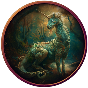 un Kirin, un cheval dragon